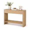 Consolle da ingresso rovere chiaro con 2 cassetti e ripiano 120 x 35 x 80 cm
